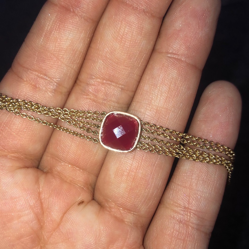 Loft Maroon and Gold Choker